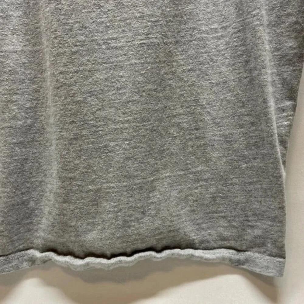 Tommy Hilfiger T-Shirt Men's Large Gray TH Graphic Logo Short Sleeve‎ Tee GUC